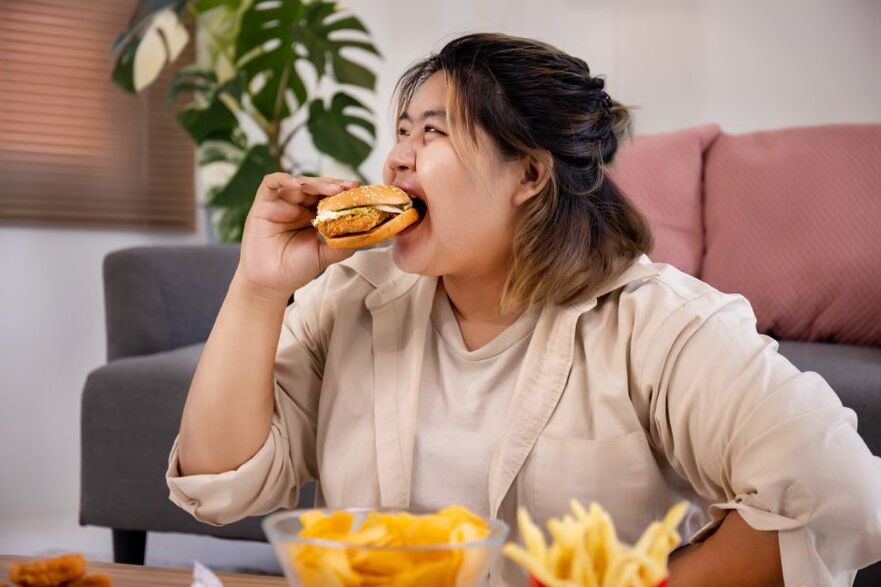 junk food leads to excess weight